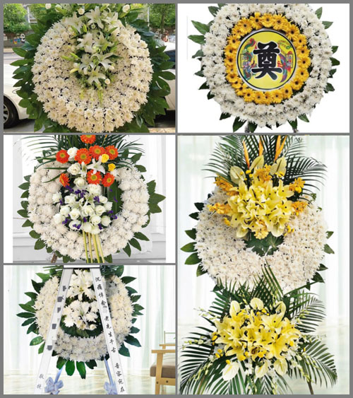 浙江省丽水松阳县古市镇庄门村花圈速递